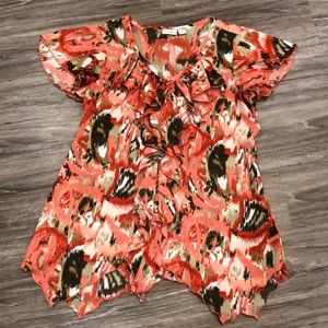 Cato Asymmetrical Ruffle Top